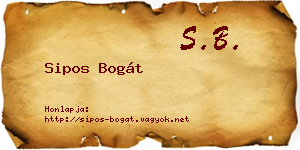 Sipos Bogát névjegykártya